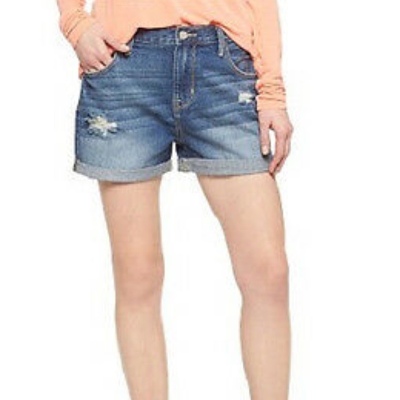 Mossimo Supply Co. Pants - Mossimo Boyfriend Distressed Denim Jean Shorts 4